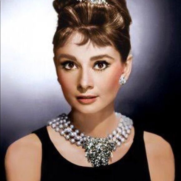 ♥️ Bib Necklace CZ Rhinestone Pearl, formal coquette PRICE FIRM, - Picture 8 of 12